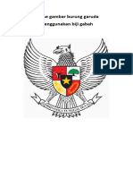 kolase gambar burung garuda