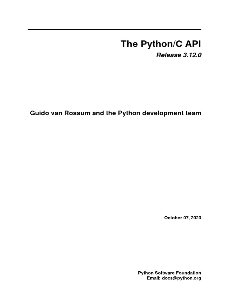 C Api | PDF