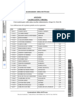 Anuncio de Calificaciones 1º Prueba y Publicación Plantilla de Respuestas