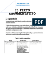 Guía 8° A y B El Texto argumentativo.
