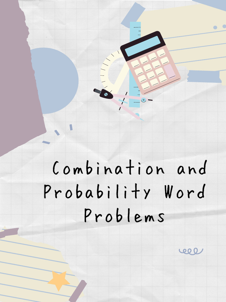 Permutation, Combination, and Probability Word Problems PDF