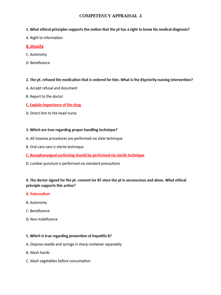 Ca Sample Questions | PDF