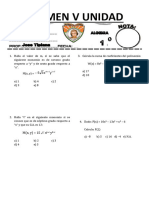 Algebra V Unidad Primero de Secundaria