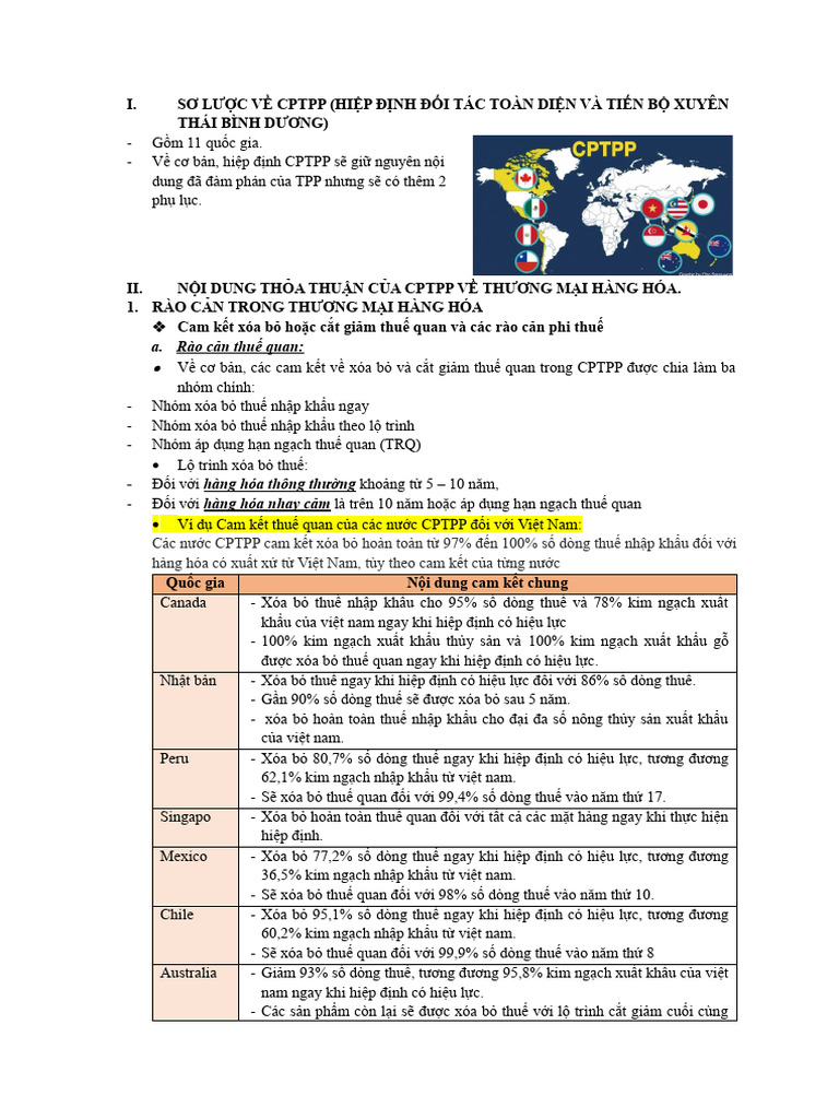Slide Cptpp Luật-tmqt | PDF