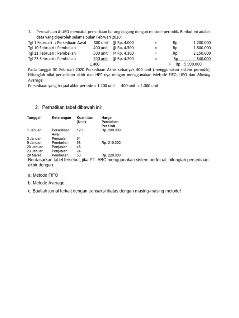 Latihan Persediaan Pdf