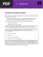 Introduction To Computer Programming