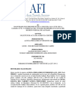 SOLICITUD DE ACTA DE AUDIENCIA  ACOSTA FERNANDEZ INVERSIONES EMBARGO INMOBILIARIO 2023