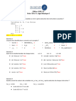 Algorithmique TD1 SMI SectionA S2 (SOLUTION)