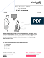(Worksheet 6.1) - (Life Processes)