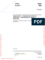 Norma Chilena: Construcción - Cubicación de Obras de Edifi Cación - Metodología de Cálculo - Requisitos