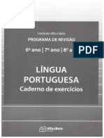 Língua Portuguesa Caderno de Exercícios Que Pode Copiar