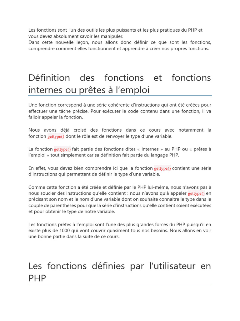 16.introduction Aux Fonctions | PDF | Ordinateurs