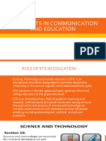 Role of STS in Communication-And-Education