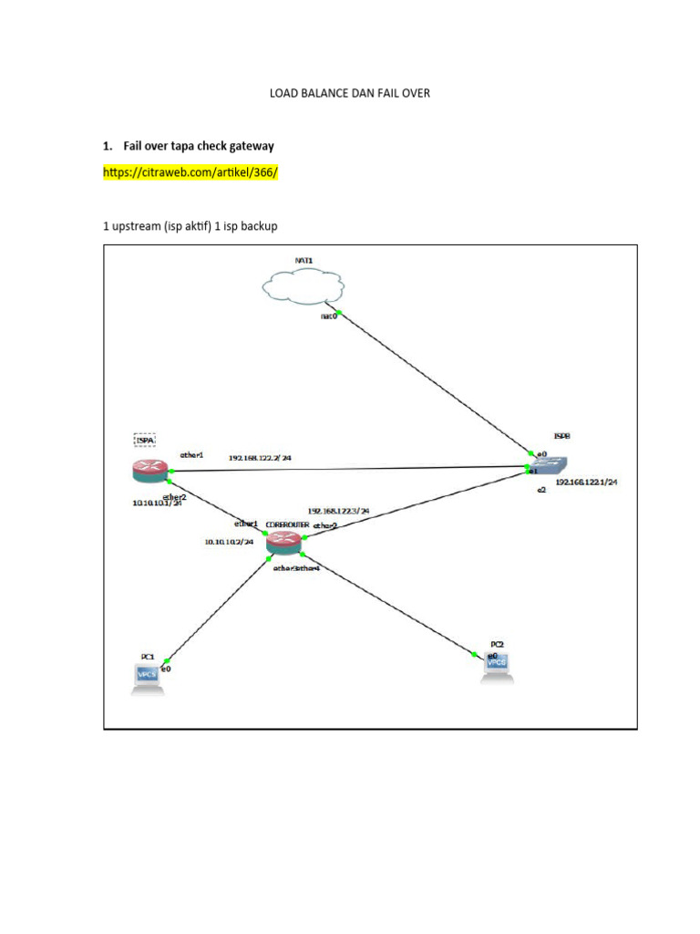 Load Balance Dan Fail Over | PDF