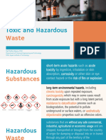 Lecture 9 - Toxic and Hazardous Substances