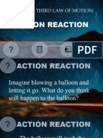 Third Law of Motion - Action-Reaction Presentation