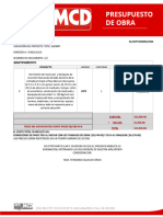 Presupuesto de Obra Alica PDF