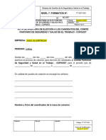 FT-SST-009 Formato de Apertura Elección Del COPASST