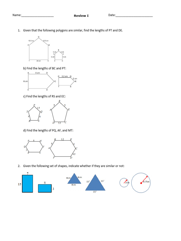 7.7 - Review I | PDF