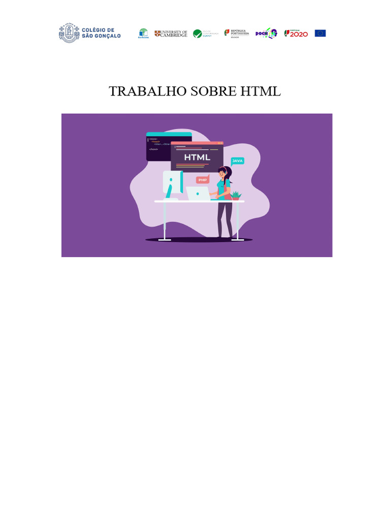 Trabalho sobre html pdf