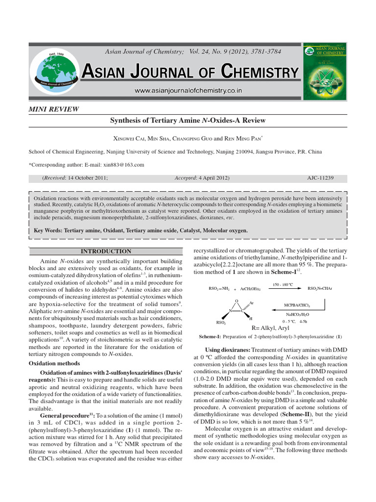 Asian Journal of Chemistry | PDF