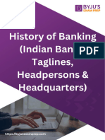 History of Banking Indian Banks Taglines Headpersons Headquarters March 2023 141688930647625