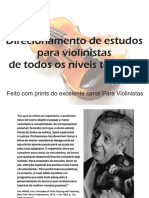 Direcionamento de estudos de violino