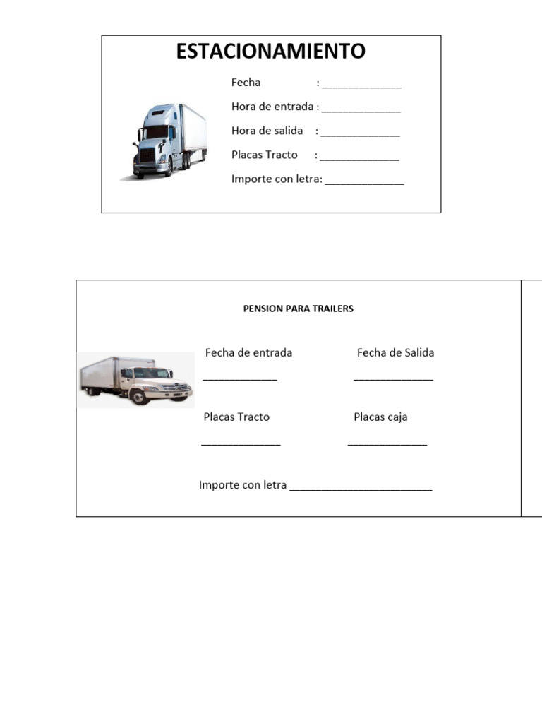 Pensión y Estacionamiento para Trailers | PDF | Negocios | Finanzas y ...