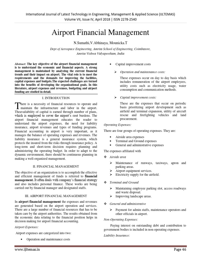 Airport Financial Management: IATA’s Strategic Blueprint for Sustainable Aviation Growth