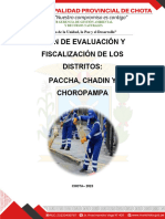 Plan de Fiscalizacion Distritos - Pacha - Chadìn - Choropampa
