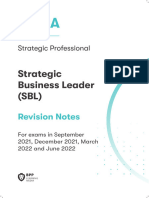 SBL - Revision Notes 2022