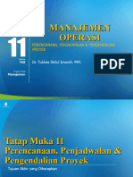 MO P11 Perencanaan Pengendalian Proyek