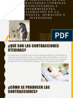 Características de Las Contracciones Uterinas