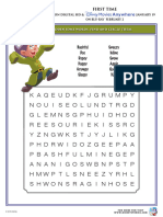 Snow White and The Seven Dwarfs Activity Sheets Word Search Puzzle