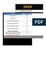 Planilha de Estudos