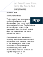 Free Power Plant Engineering by Arora and Domkundwar Free
