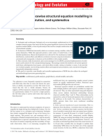 Methods Ecol Evol - 2015 - Lefcheck - PiecewiseSEM Piecewise Structural Equation Modelling in r for Ecology Evolution