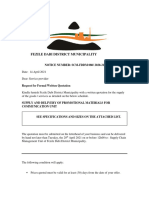 Fezile Dabi District Municipality: NOTICE NUMBER: SCM-FDDM 080/ 2020-21