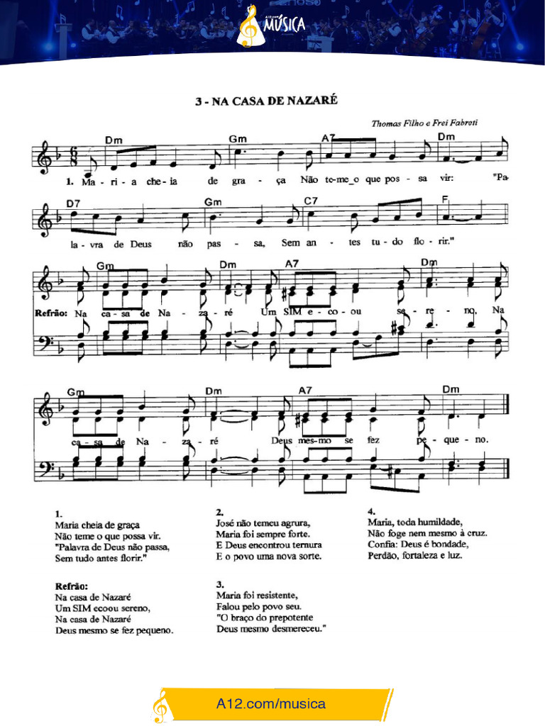 Maria Cheia De Graca Louvor Final Pdf