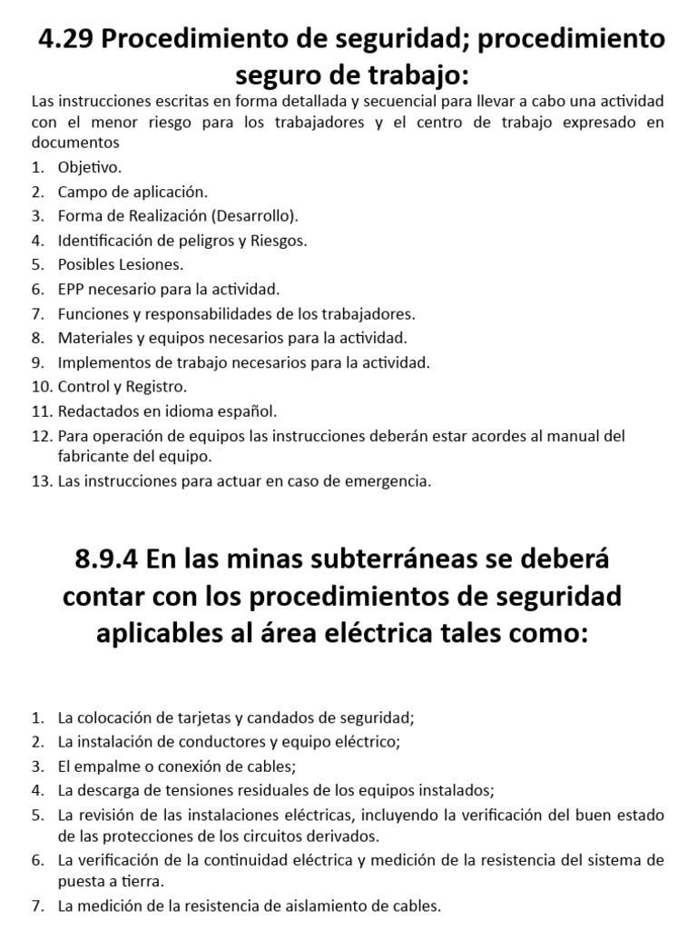 Procedimientos de Acuerdo A NOM 023 | PDF