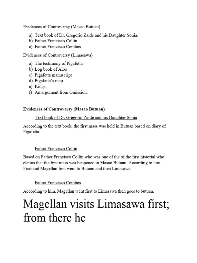 Evidences of Controversy | PDF