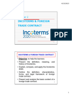 Chapter 2 - Incoterms and Contracts