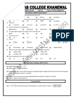 Intermediate Part FIRST WEEKLY Test#1 (CH 9) Paper-A Total Marks 25