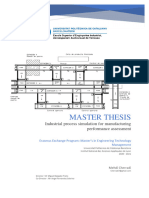 Industrial process simulation for manufacturing performance assessment