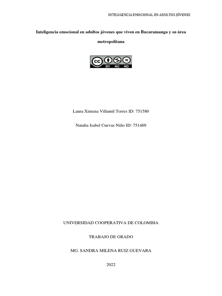 2022 Inteligencia Emocional Adultos | PDF | Las emociones | Inteligencia