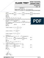 44 Class Test (E-ToAS, TNAS, TAAS) - Solution