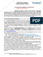 Município de Palhoça Estado de Santa Catarina: (Retificado em 06/09/2023)