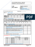 A320 Weekly Check Sheet (N) Issue 16 Dated Mar 31,2022