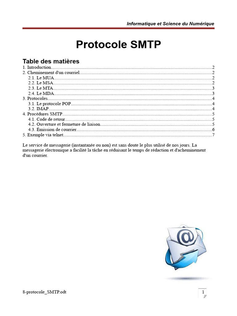 Le Protocole SMTP | PDF