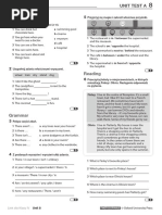 Link L4 U7 Unit Testa | PDF | Language Arts & Discipline